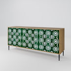 GREEN EYES 3-Door Sideboard in Oak Effect
