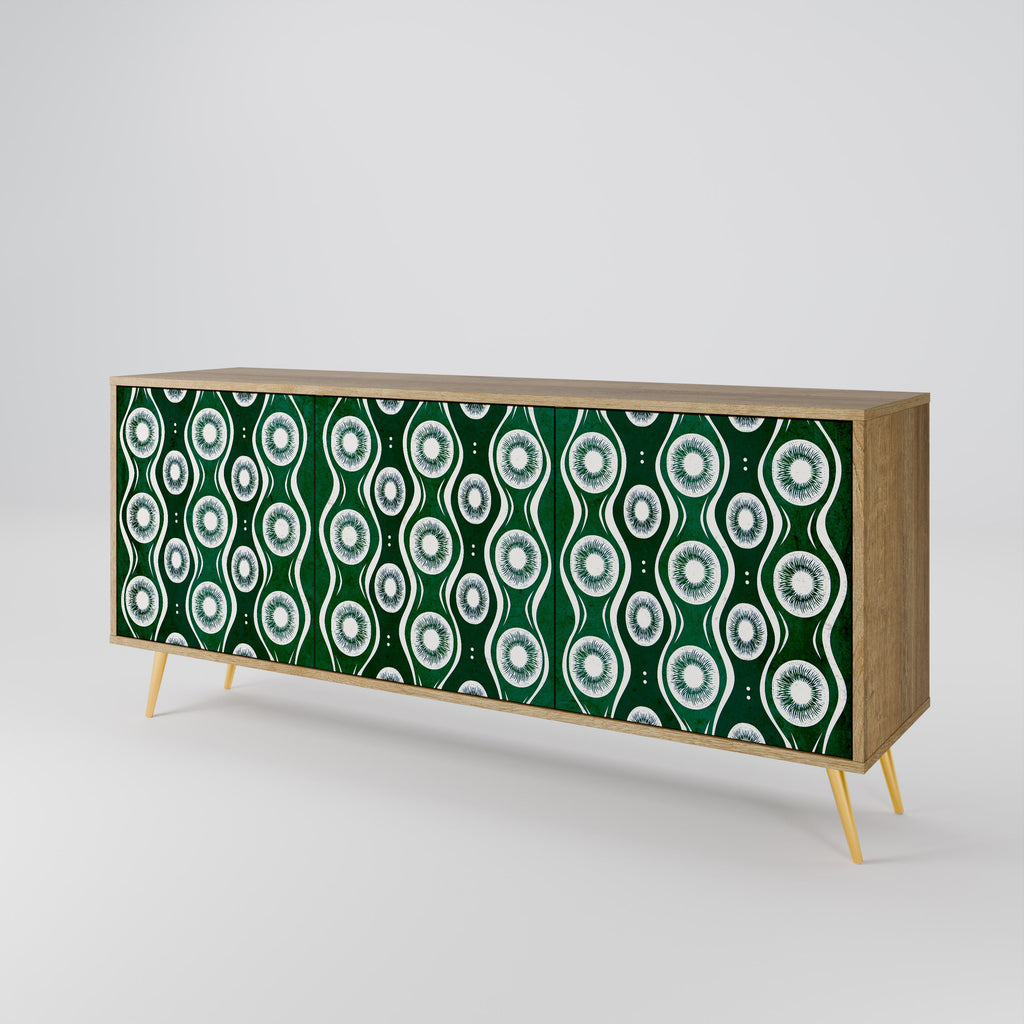 GREEN EYES 3-Door Sideboard in Oak Effect