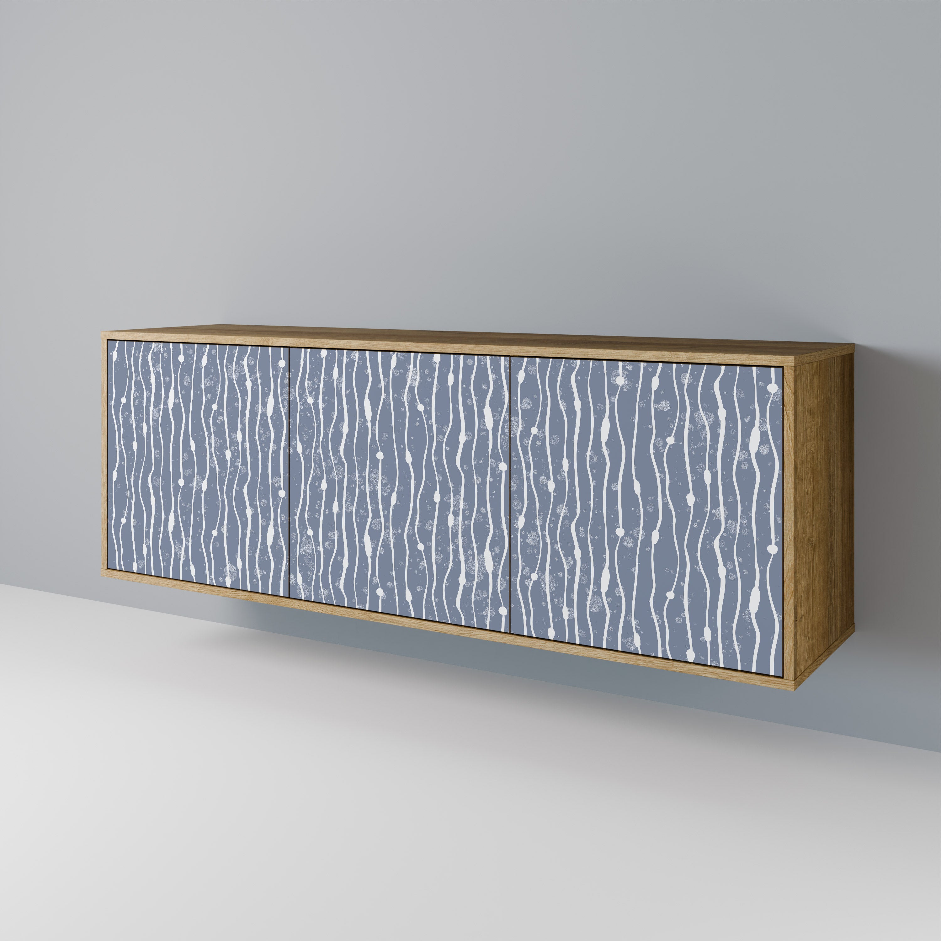 GRAPHITE RAIN 3-türiges Sideboard