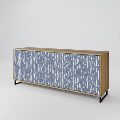 GRAPHITE RAIN 3-türiges Sideboard