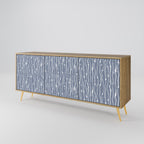 GRAPHITE RAIN 3-Door Sideboard in Oak Effect