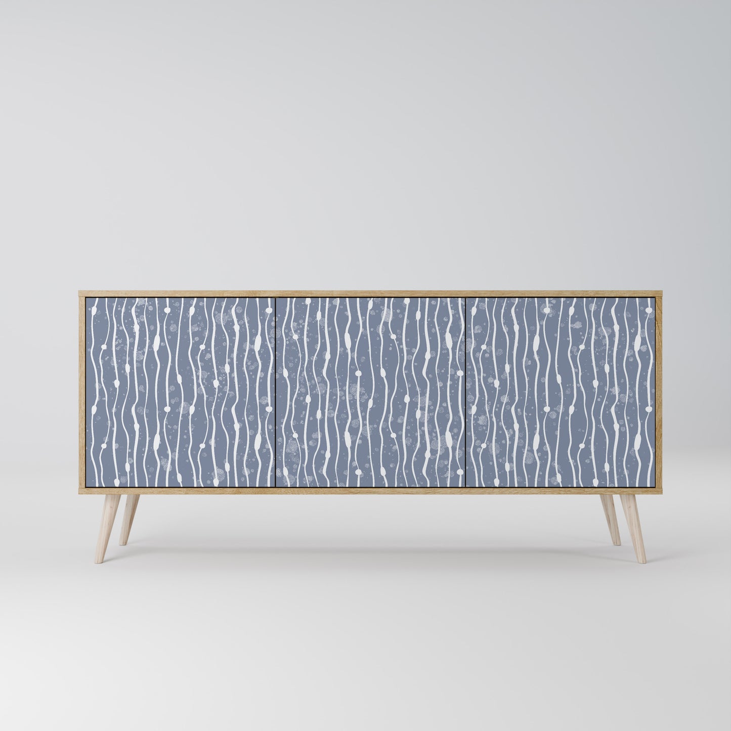 GRAPHITE RAIN 3-türiges Sideboard