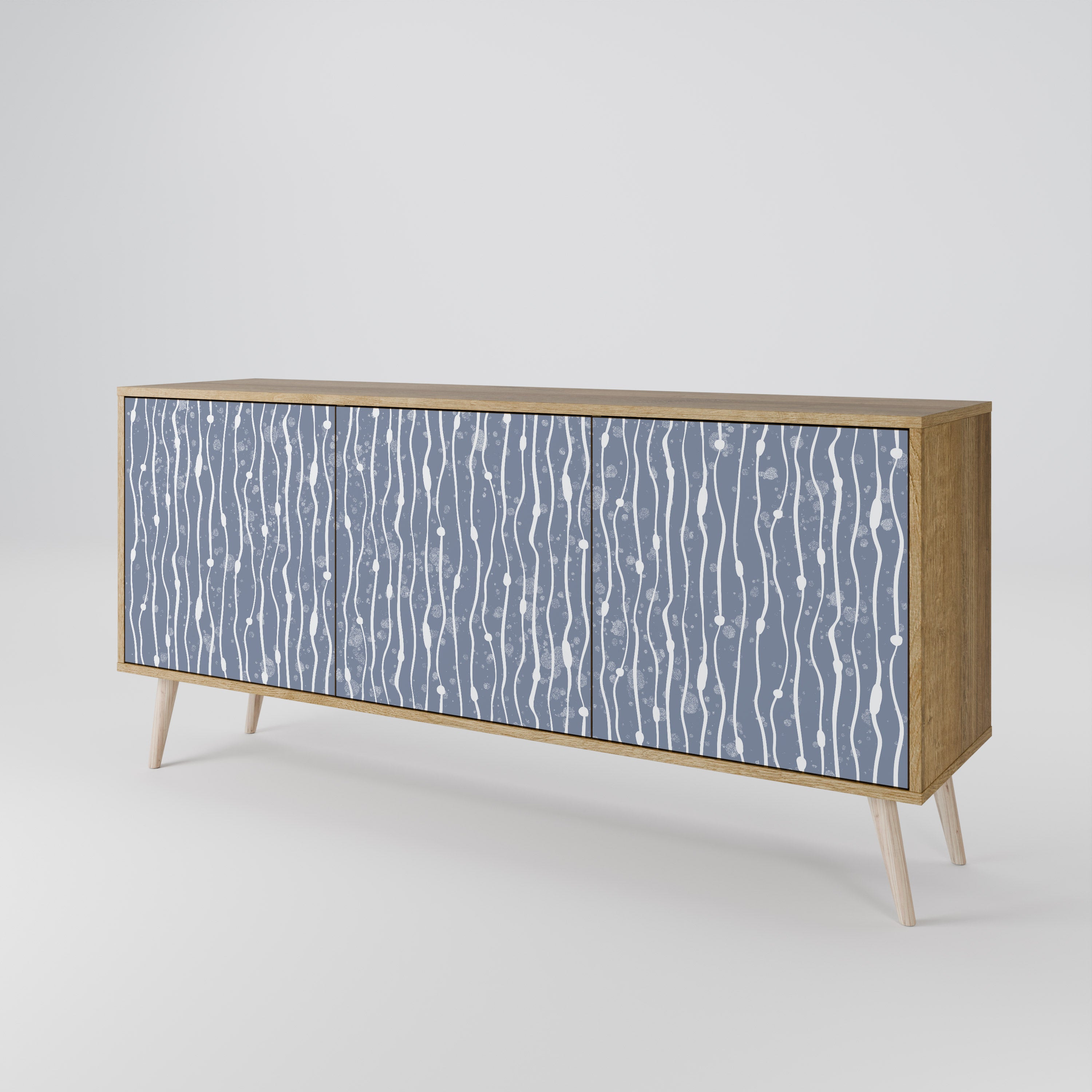 GRAPHITE RAIN 3-türiges Sideboard