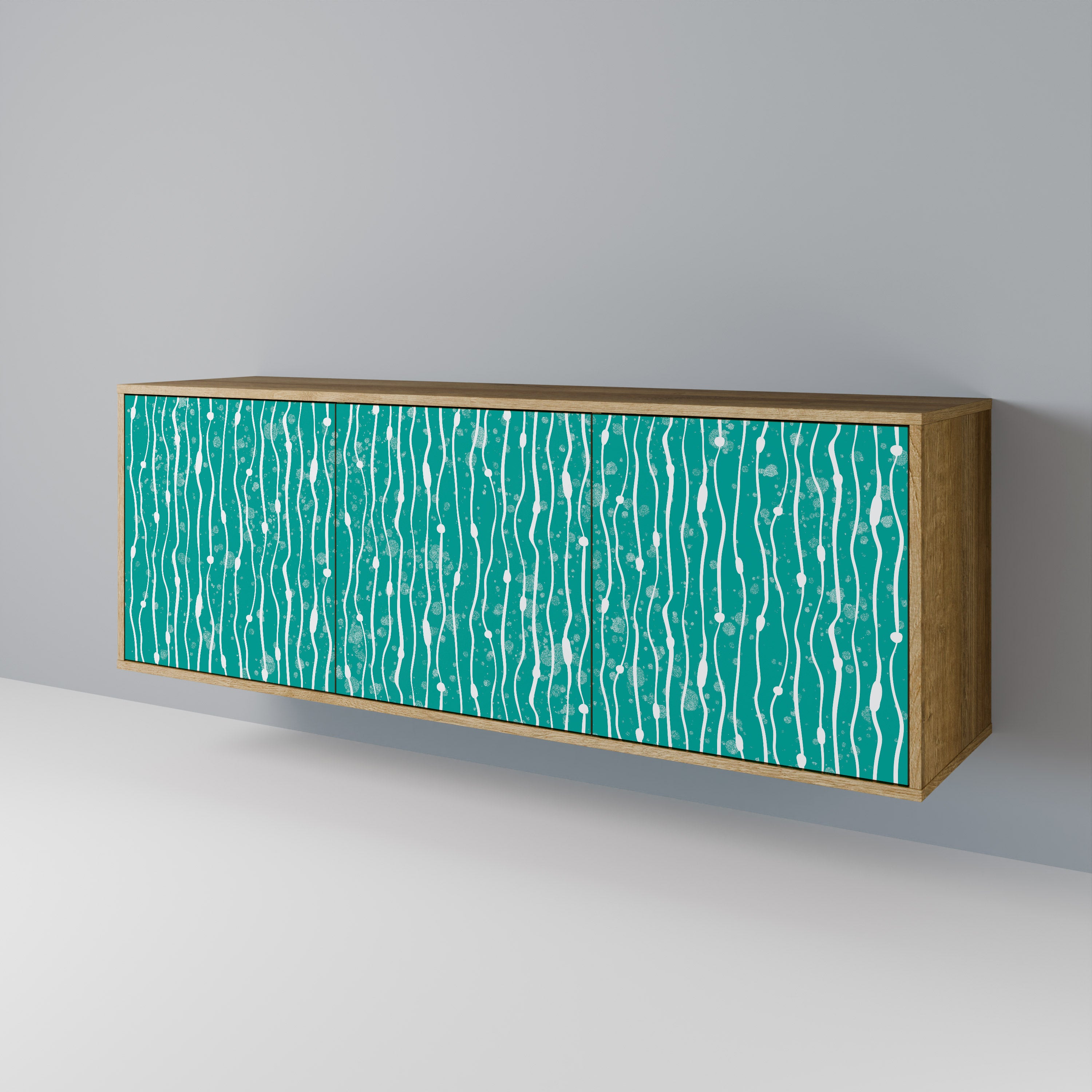 TURQUOISE RAIN 3-türiges Sideboard
