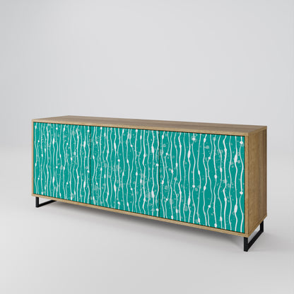 TURQUOISE RAIN 3-türiges Sideboard
