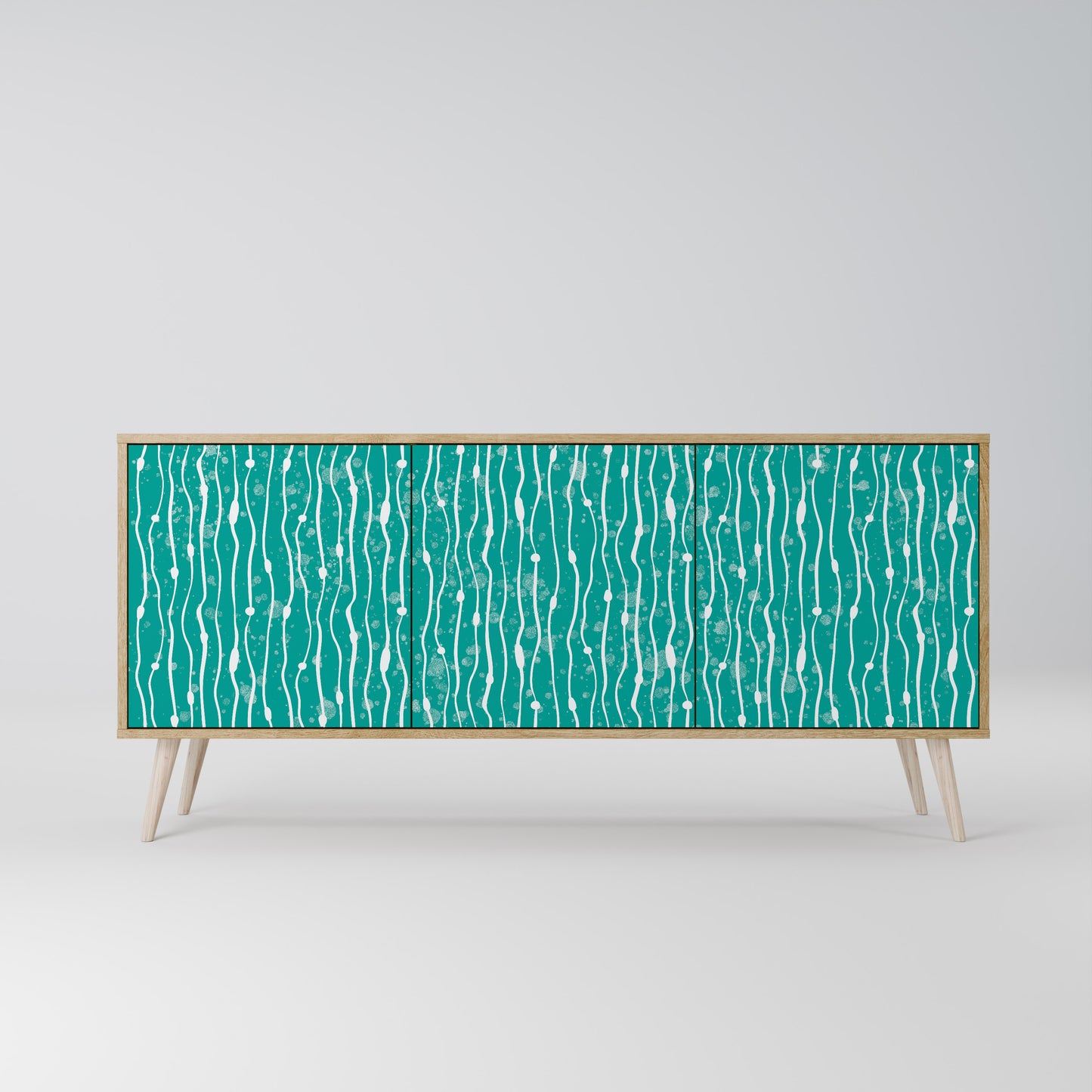 TURQUOISE RAIN 3-türiges Sideboard