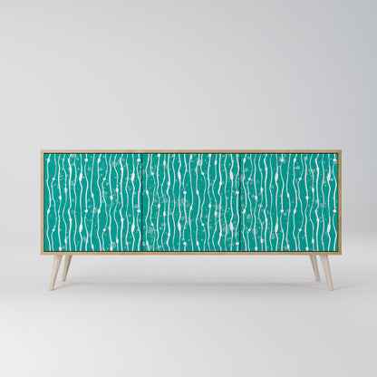 TURQUOISE RAIN 3-türiges Sideboard