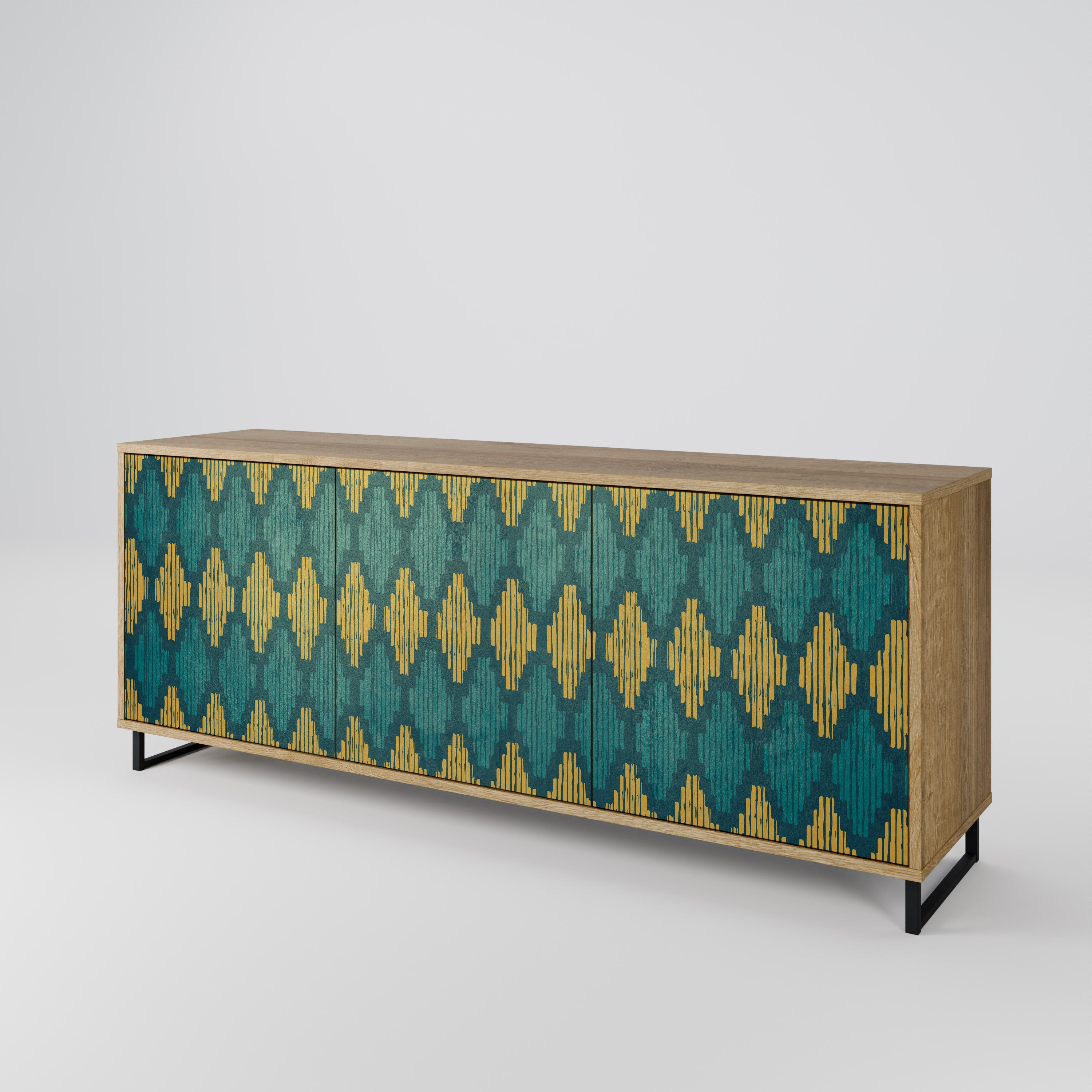 POLYGONS 3-türiges Sideboard