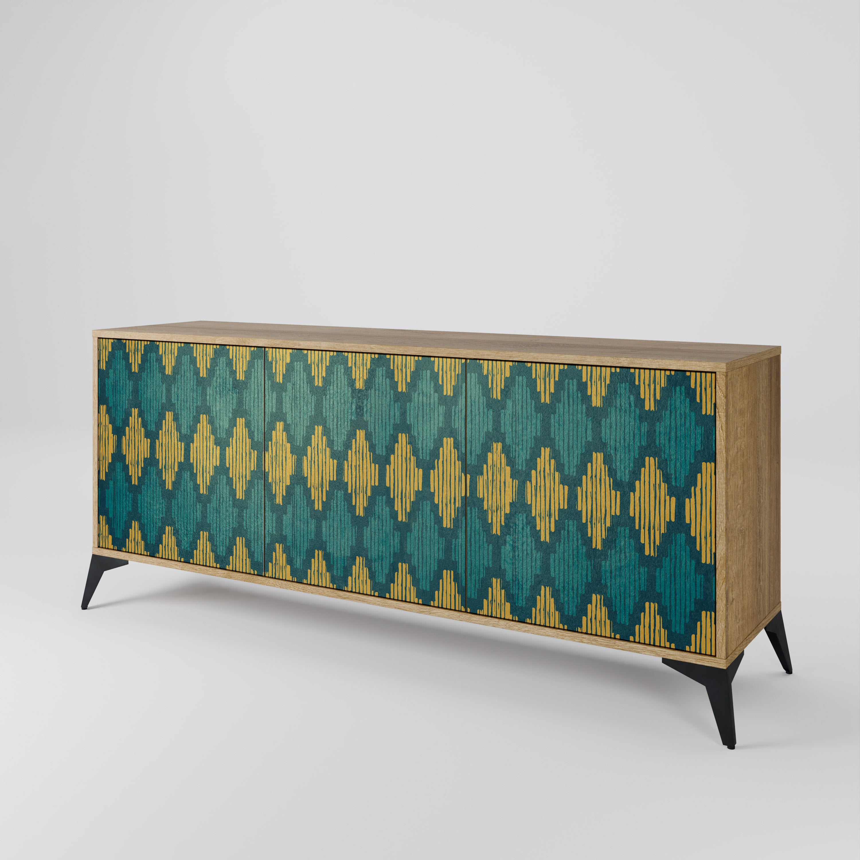POLYGONS 3-türiges Sideboard