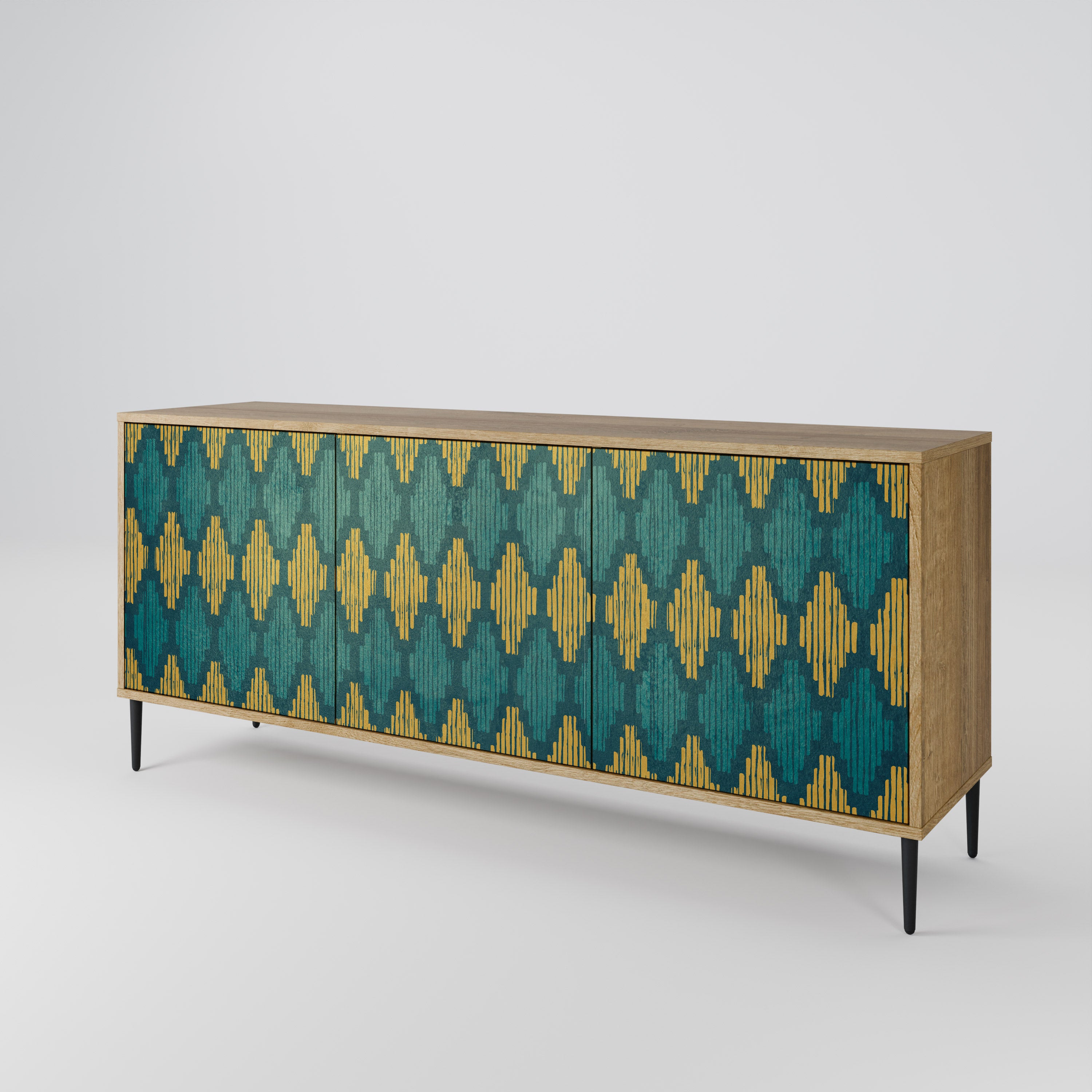 POLYGONS 3-türiges Sideboard
