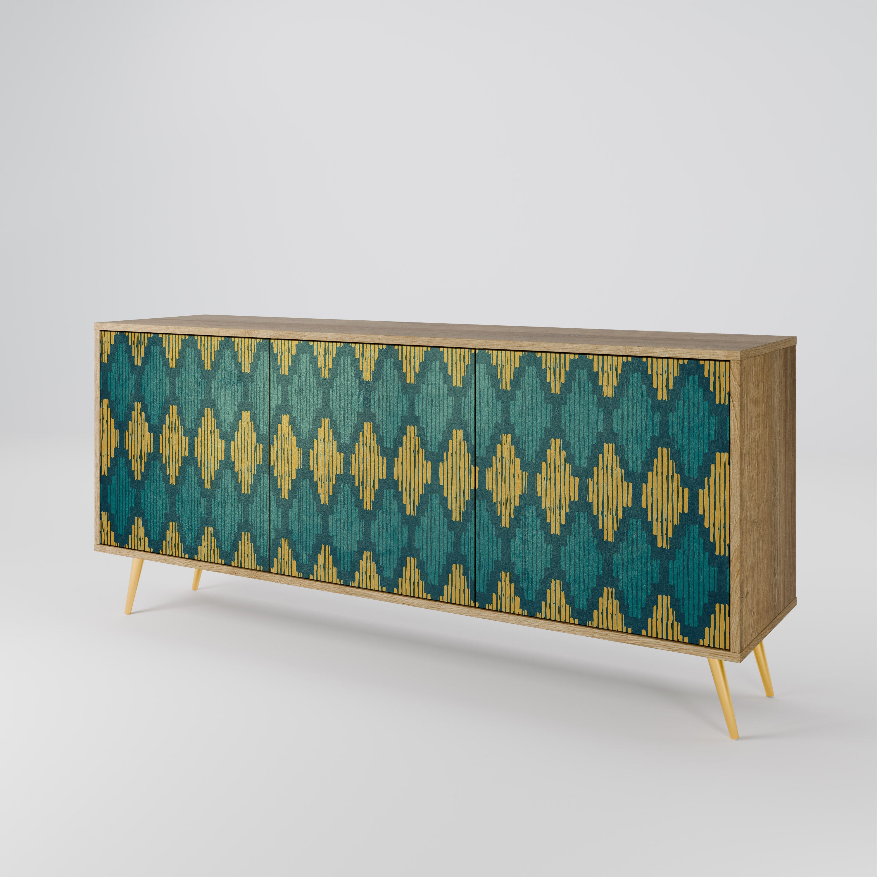 POLYGONS 3-türiges Sideboard
