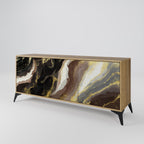 GOLD DUST 3-Door Sideboard in Oak Effect