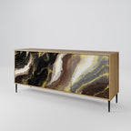 GOLD DUST 3-Door Sideboard in Oak Effect