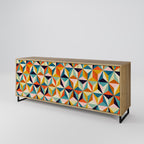 TESSELATE TREASURES 3-Door Sideboard in Oak Effect