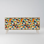 TESSELATE TREASURES 3-Door Sideboard in Oak Effect