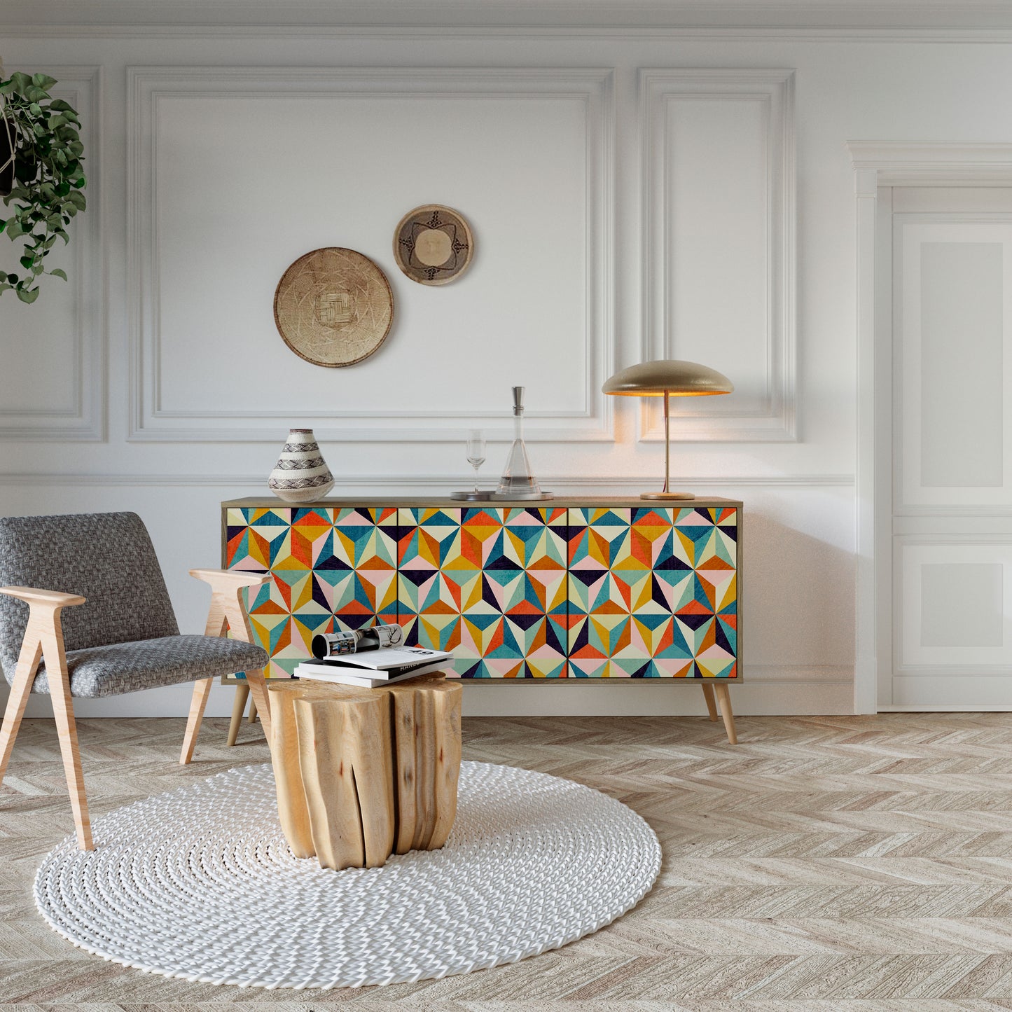 TESSELATE TREASURES 3-türiges Sideboard