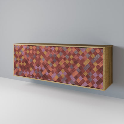 PAINTED SQUARES 3-türiges Sideboard