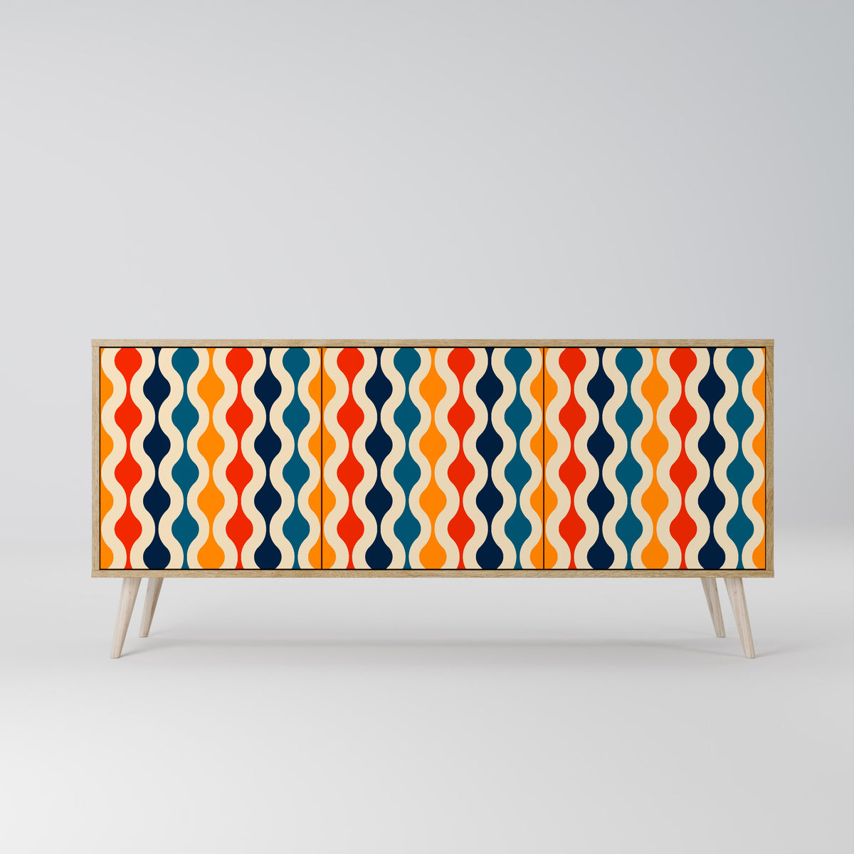 COLORFUL NOSTALGIA 3-türiges Sideboard