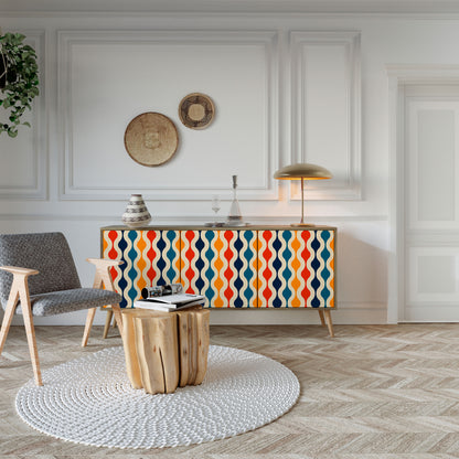 COLORFUL NOSTALGIA 3-türiges Sideboard