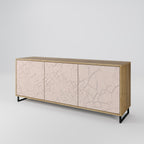 CERAMIC TEXTURE 3-Door Sideboard in Oak Effect