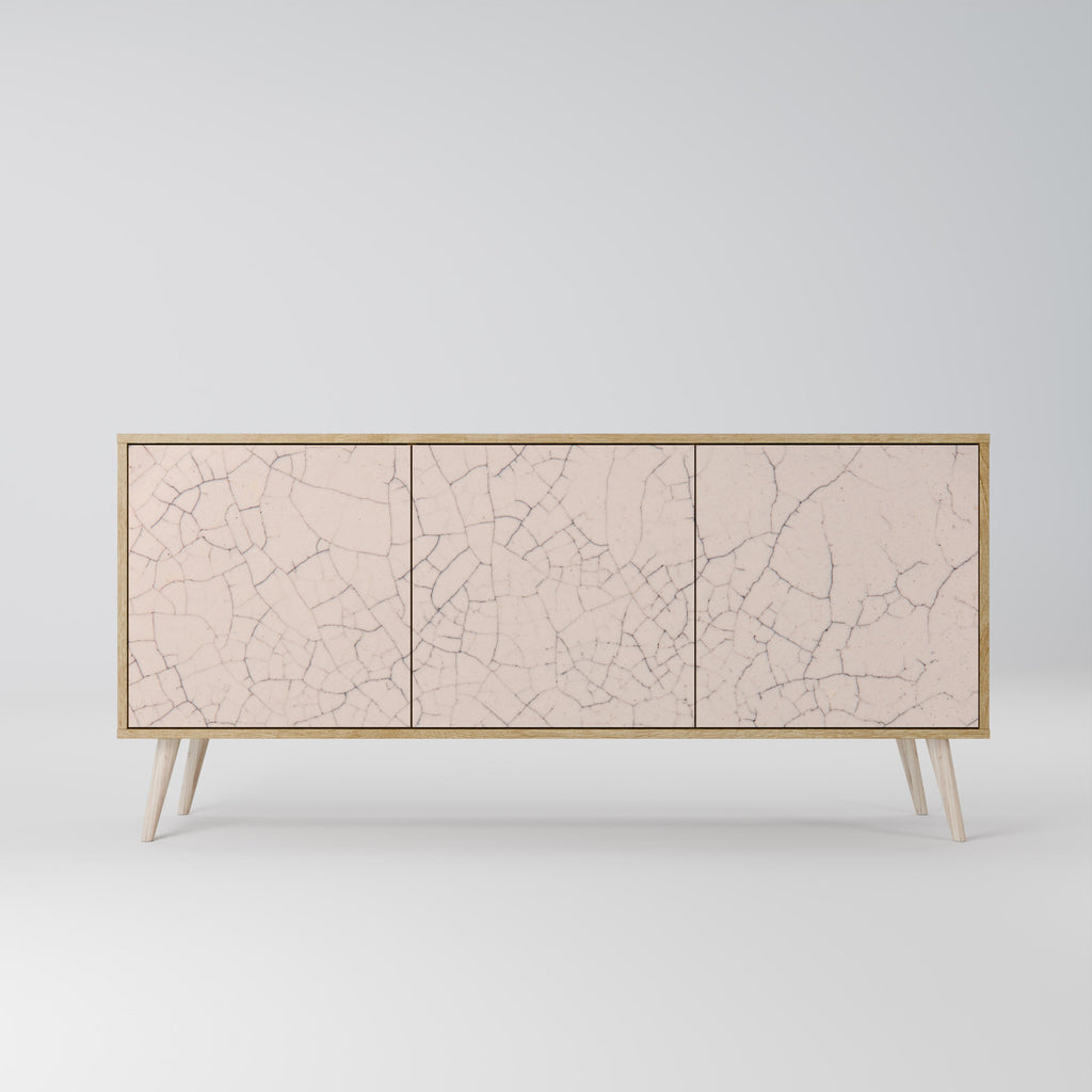CERAMIC TEXTURE 3-Door Sideboard in Oak Effect