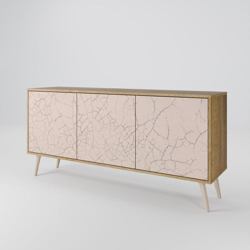 CERAMIC TEXTURE Sideboard mit 3 Türen in Eiche-Optik