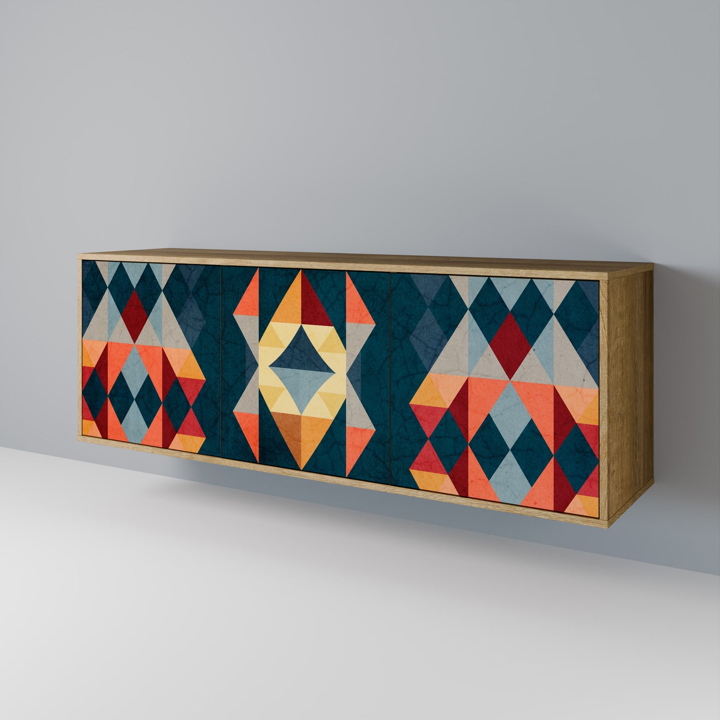 CRACKED ILLUSION 3-türiges Sideboard