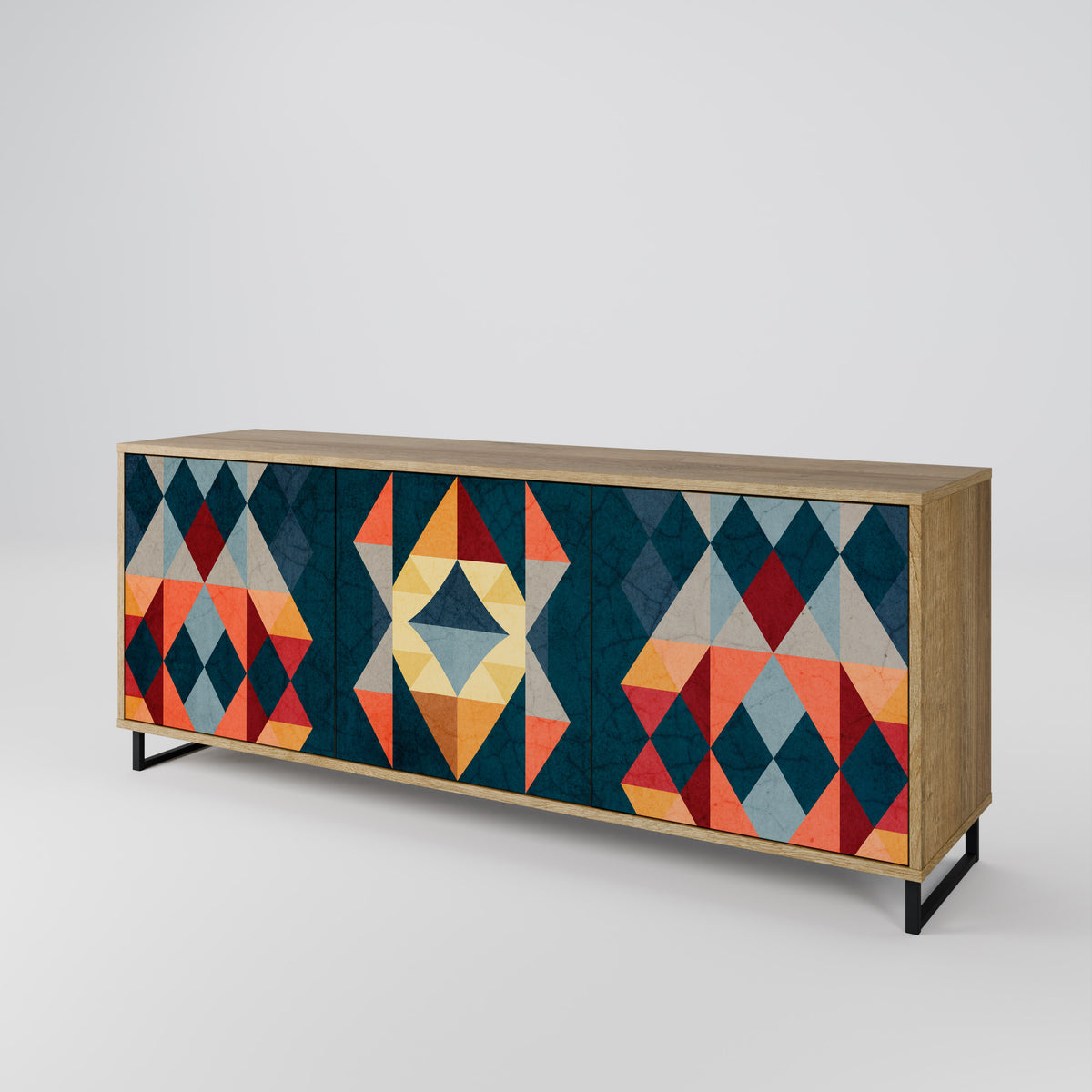 CRACKED ILLUSION 3-türiges Sideboard