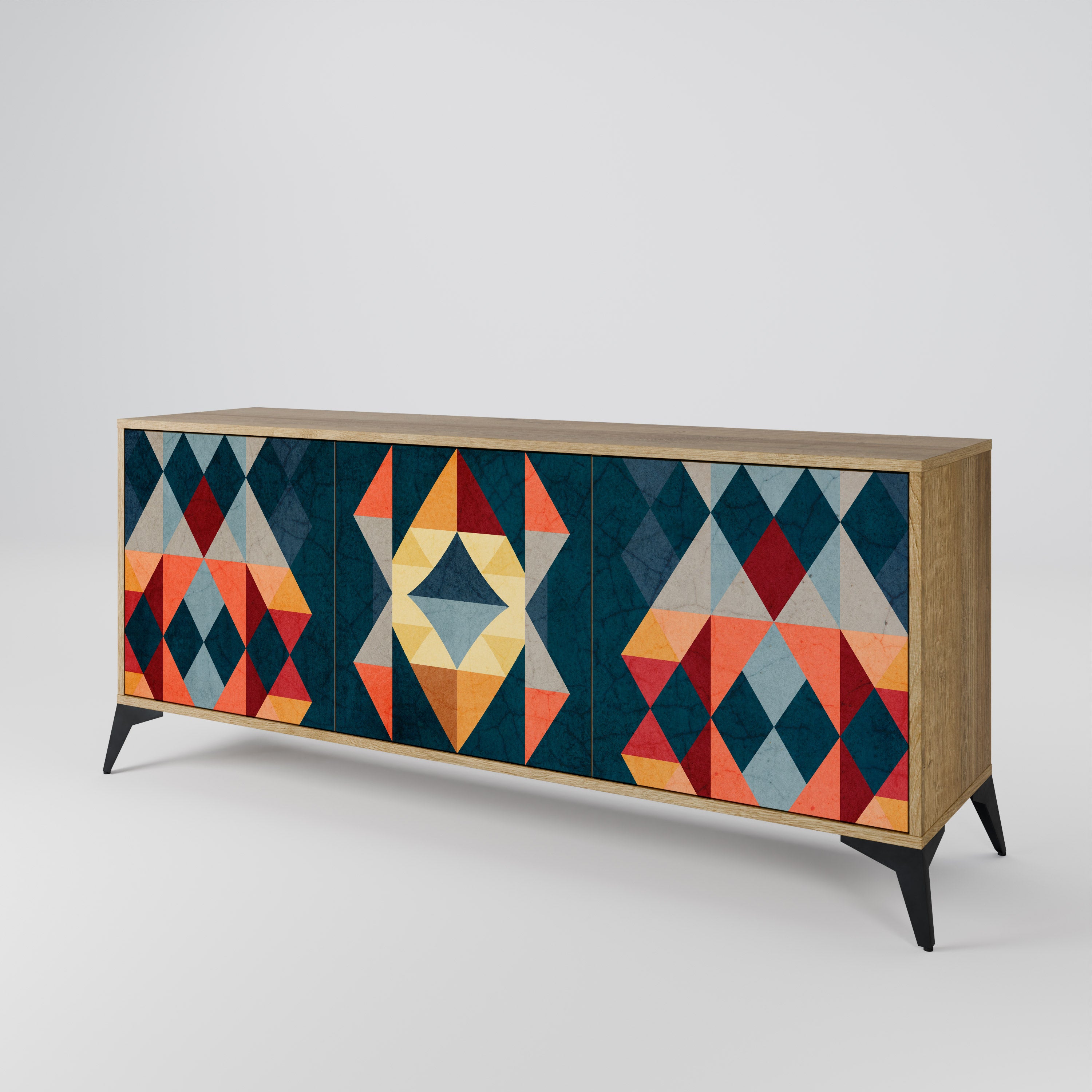 CRACKED ILLUSION 3-türiges Sideboard