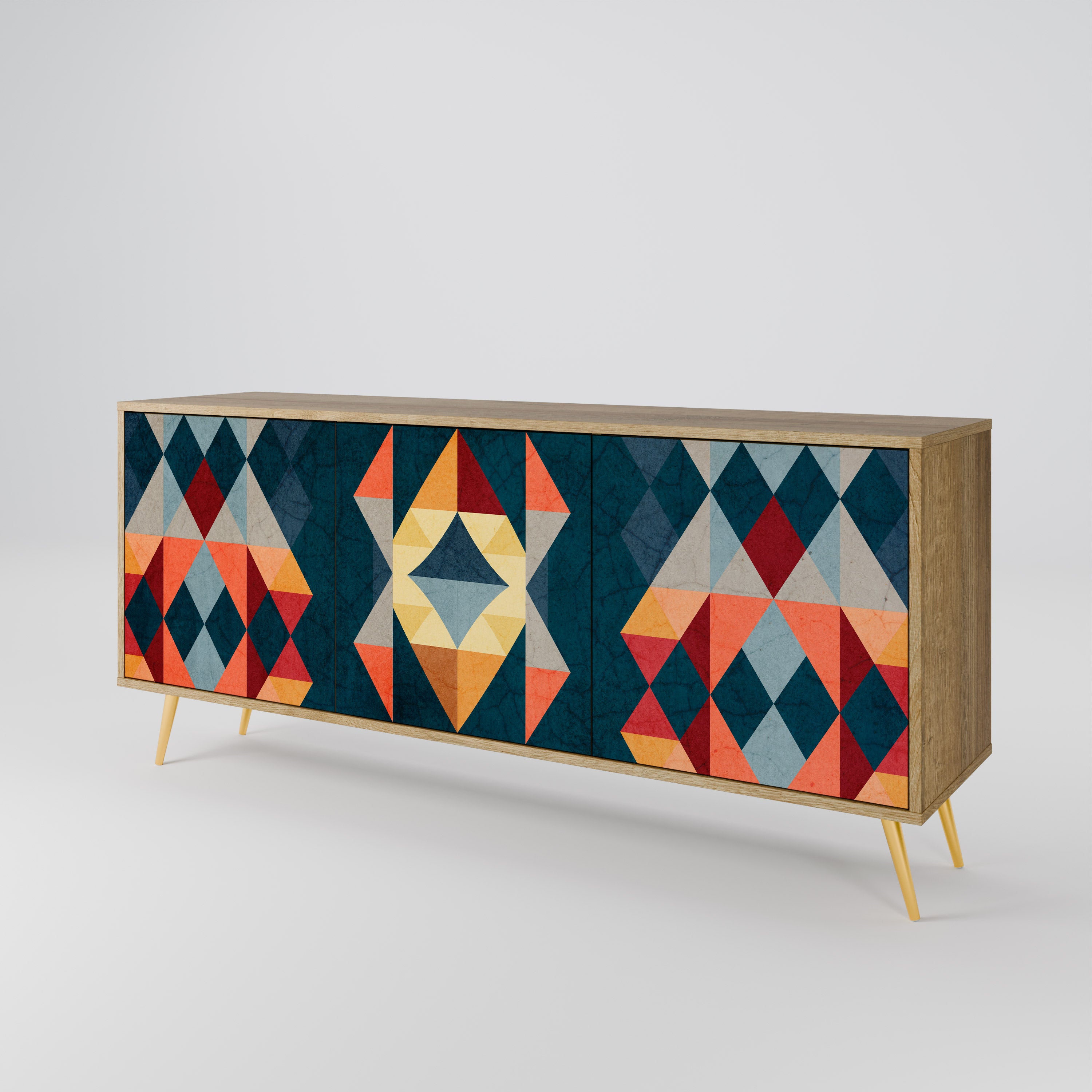 CRACKED ILLUSION 3-türiges Sideboard