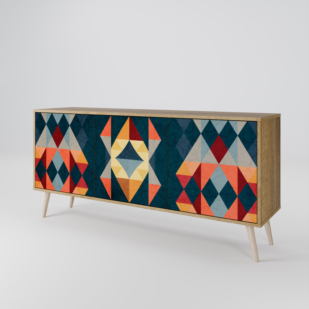 CRACKED ILLUSION 3-türiges Sideboard