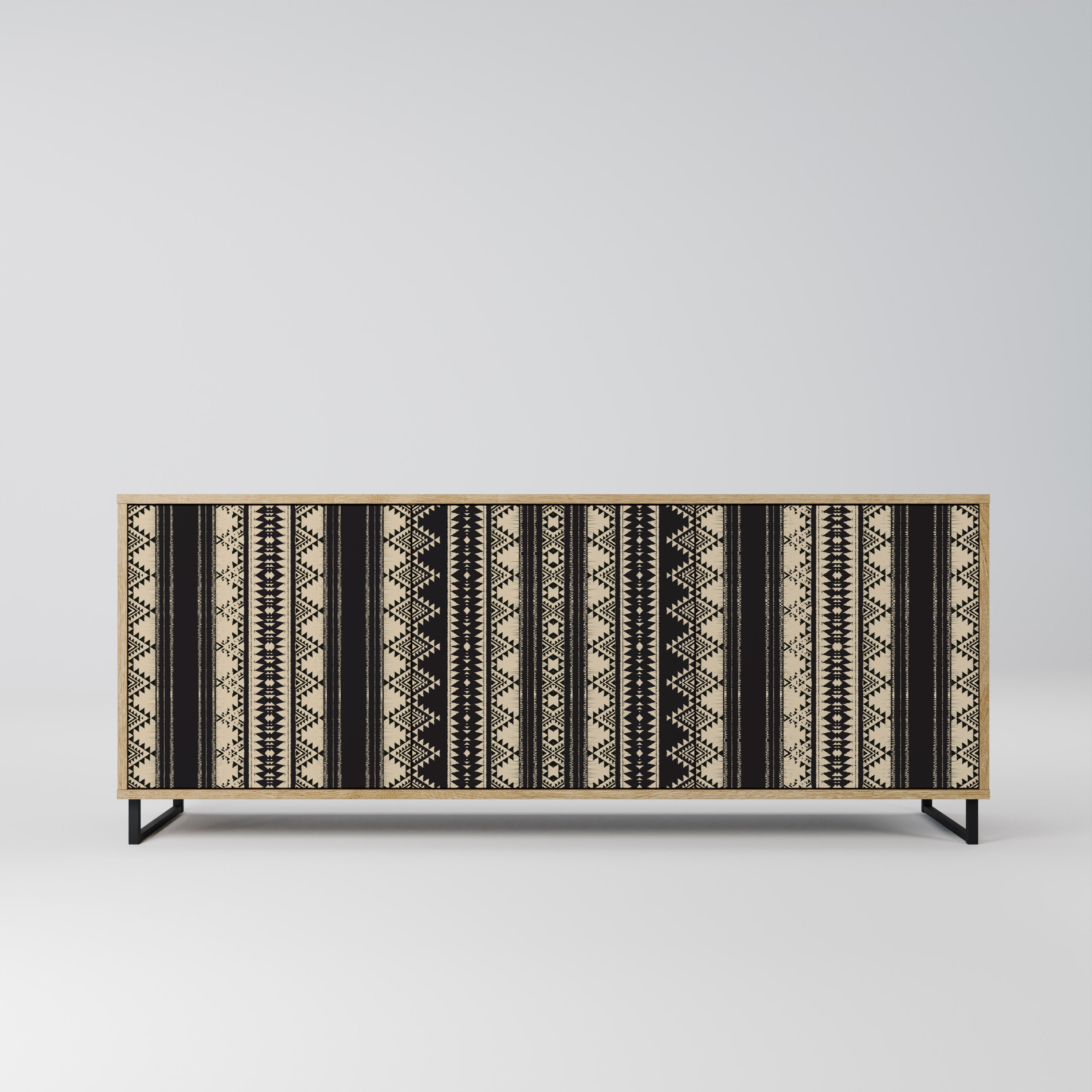 AZTEC 3-Door Sideboard in Oak Effect