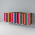 ETHNIC MEXICAN 3-Door Sideboard in Oak Effect