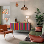 ETHNIC MEXICAN 3-Door Sideboard in Oak Effect