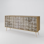 SLIGHTLY BLURRED 3-Door Sideboard in Oak Effect