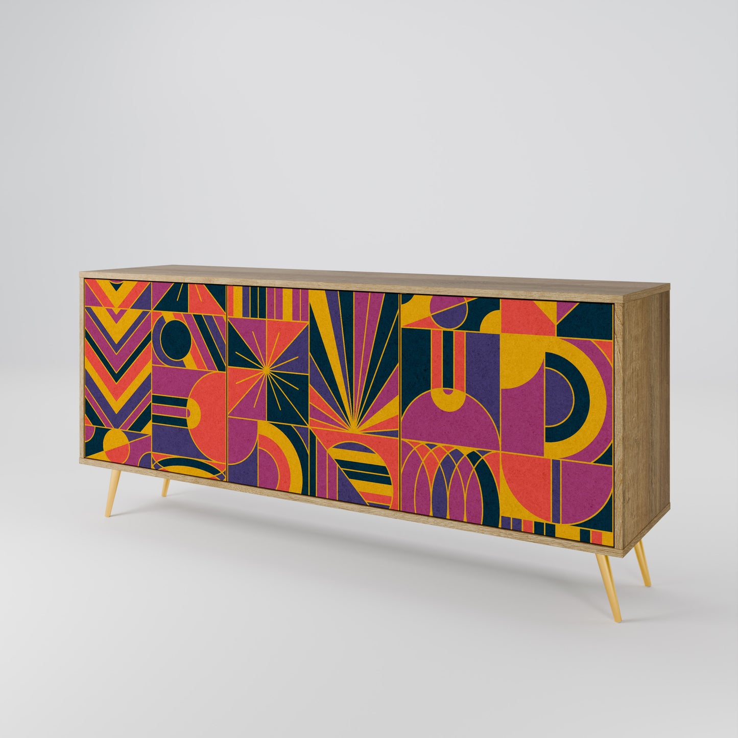 ELECTRIC PATTERNS 3-türiges Sideboard