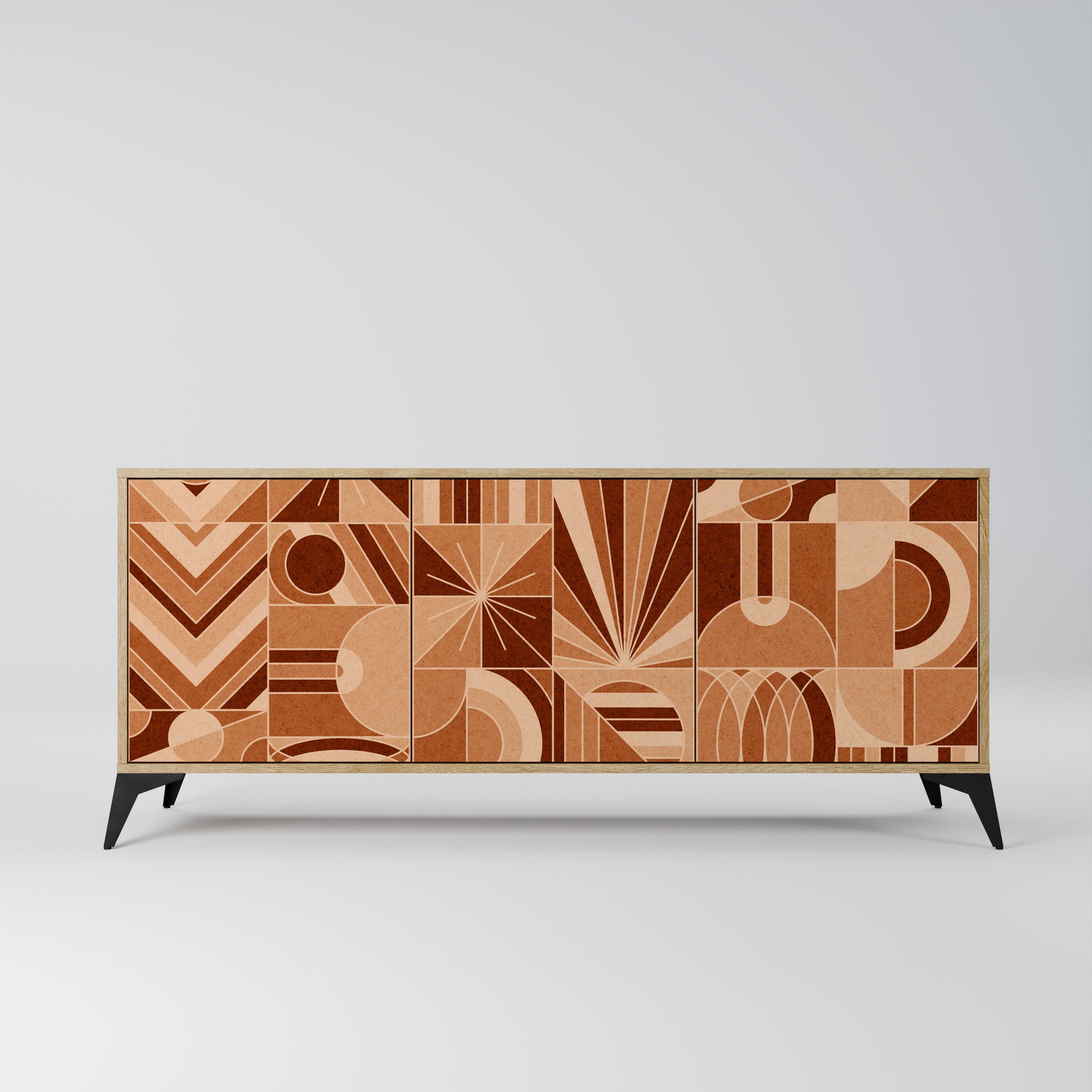 PRISM MOSAIC 3-Door Sideboard in Oak Effect