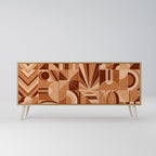 PRISM MOSAIC 3-Door Sideboard in Oak Effect