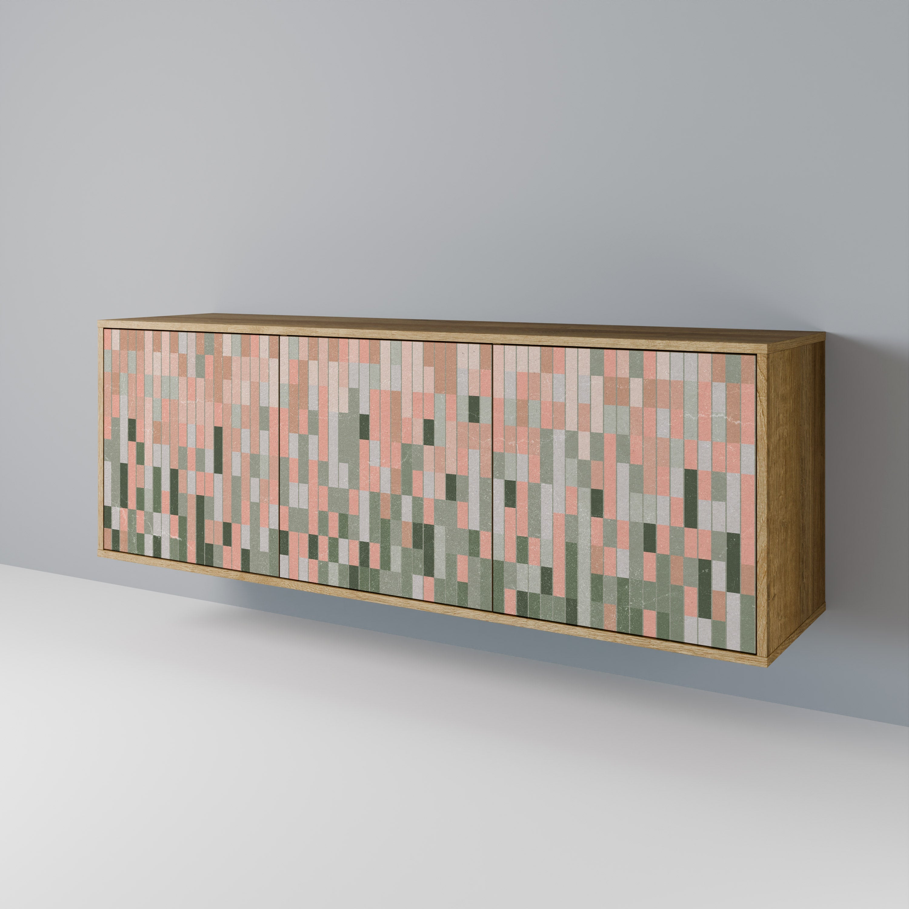 BUILDING THE FUTURE 3-Door Sideboard in Oak Effect