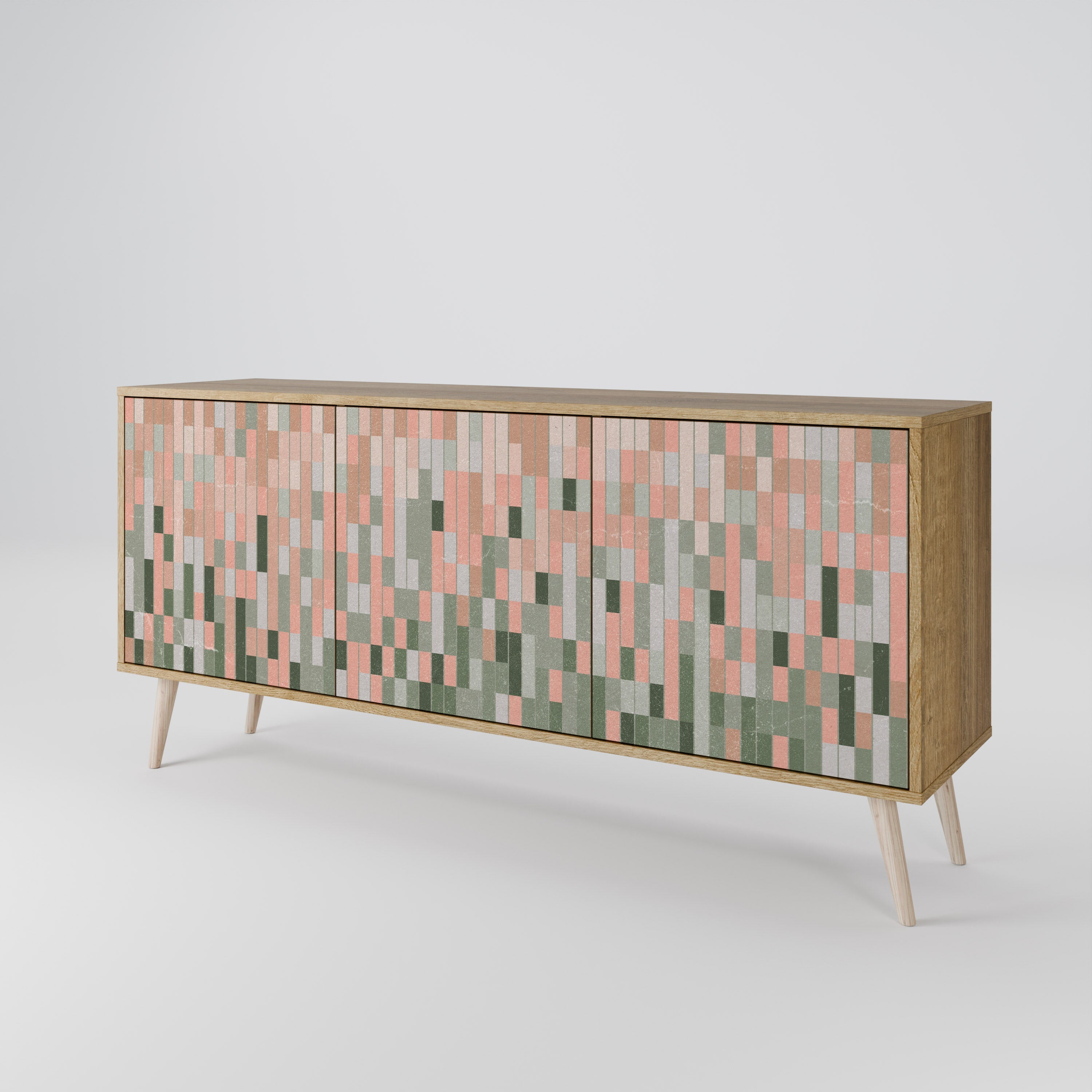 BUILDING THE FUTURE 3-Door Sideboard in Oak Effect