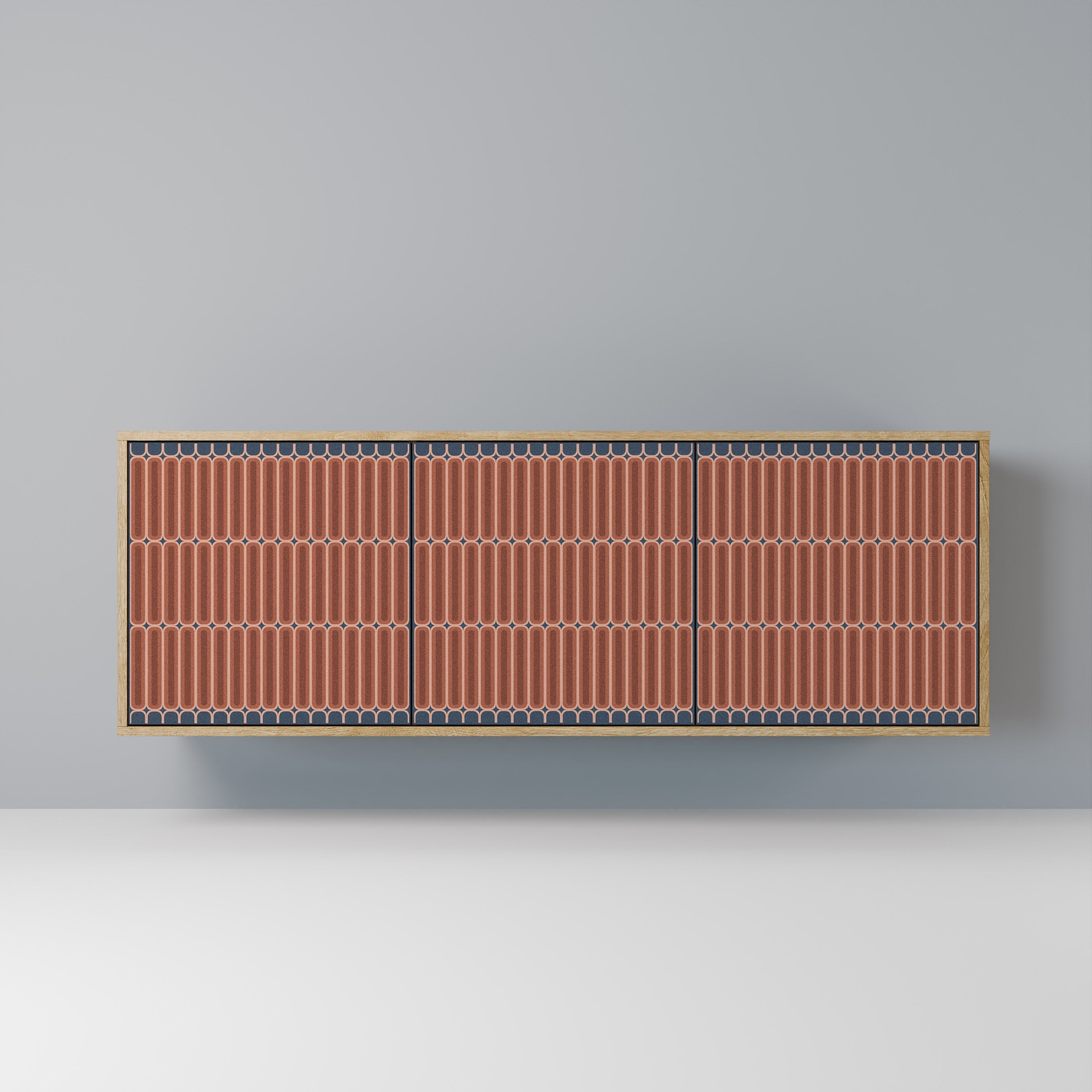HYPNOTIC GATE 3-türiges Sideboard in Eichenoptik