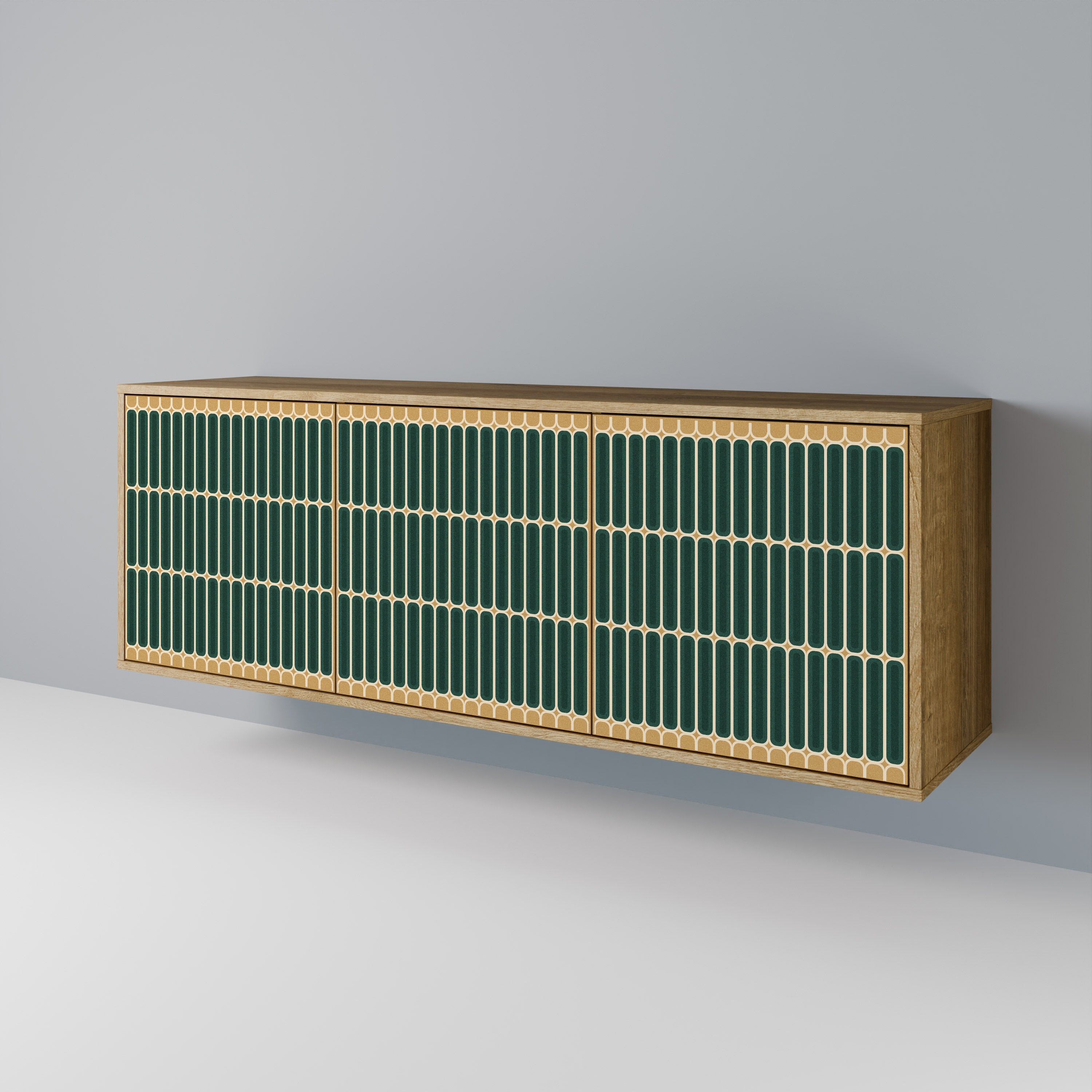 ILUSION GATE 3-Door Sideboard in Oak Effect