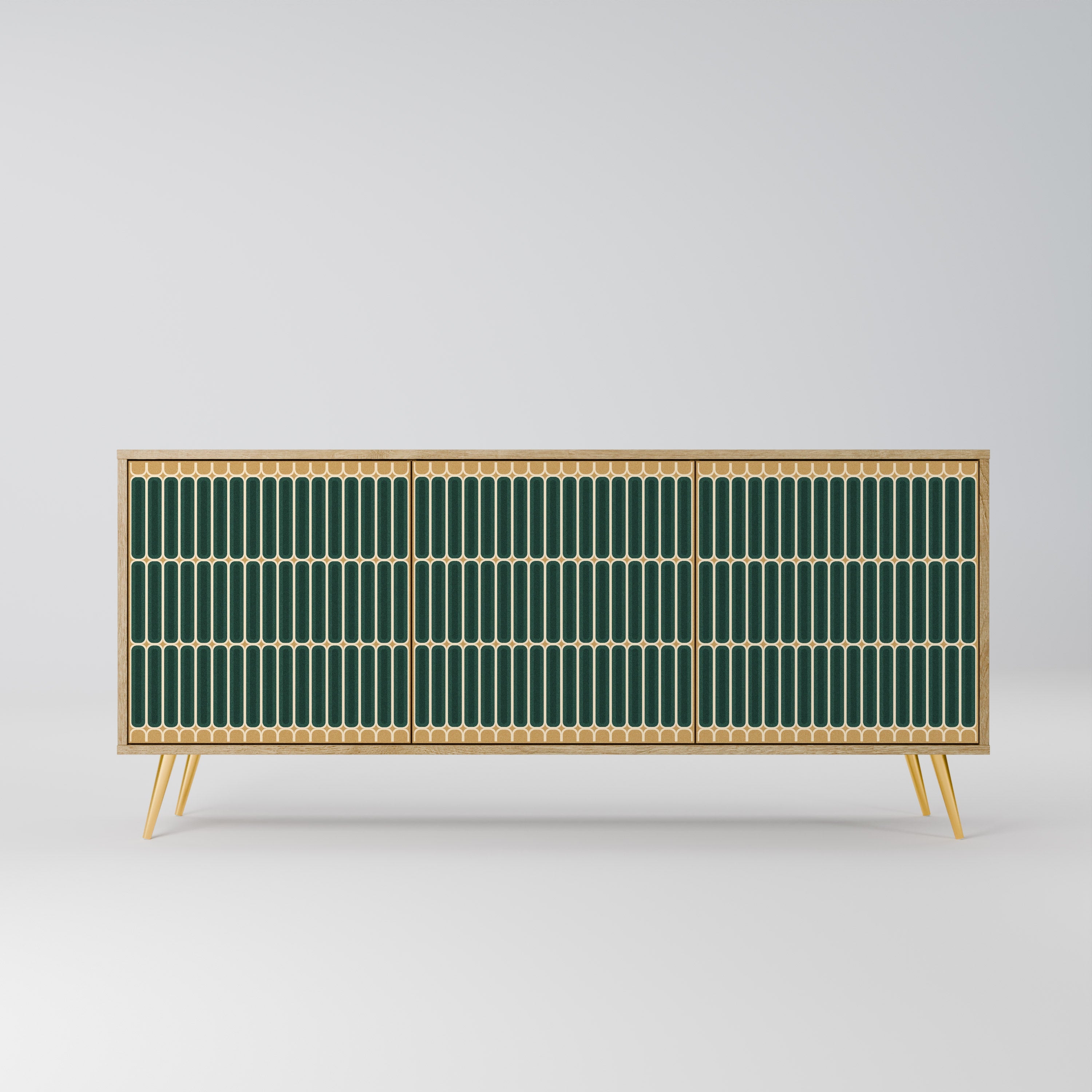 ILUSION GATE 3-Door Sideboard in Oak Effect