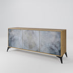 MUTED ARC 3-Door Sideboard in Oak Effect