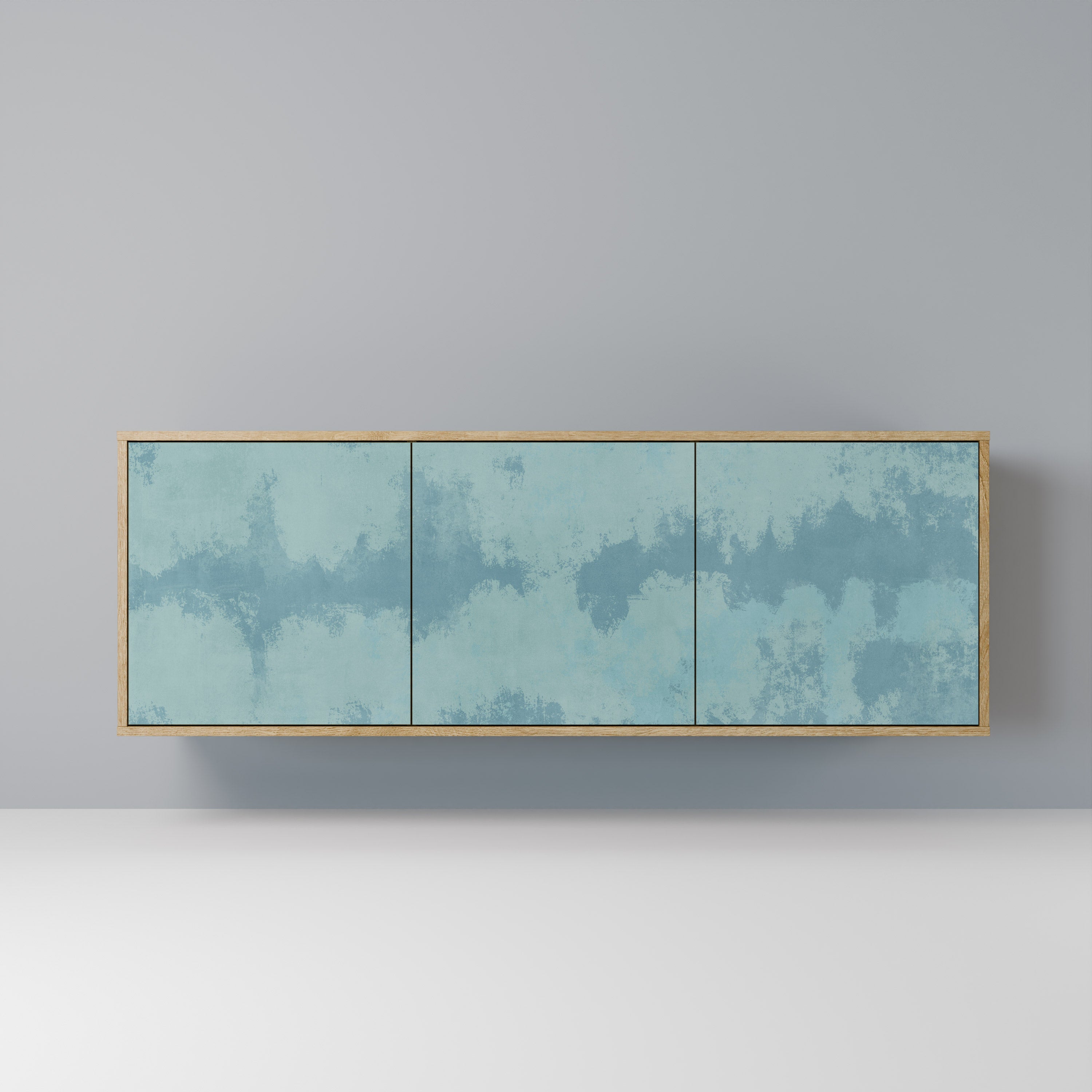 SKY WASH 3-Door Sideboard in Oak Effect