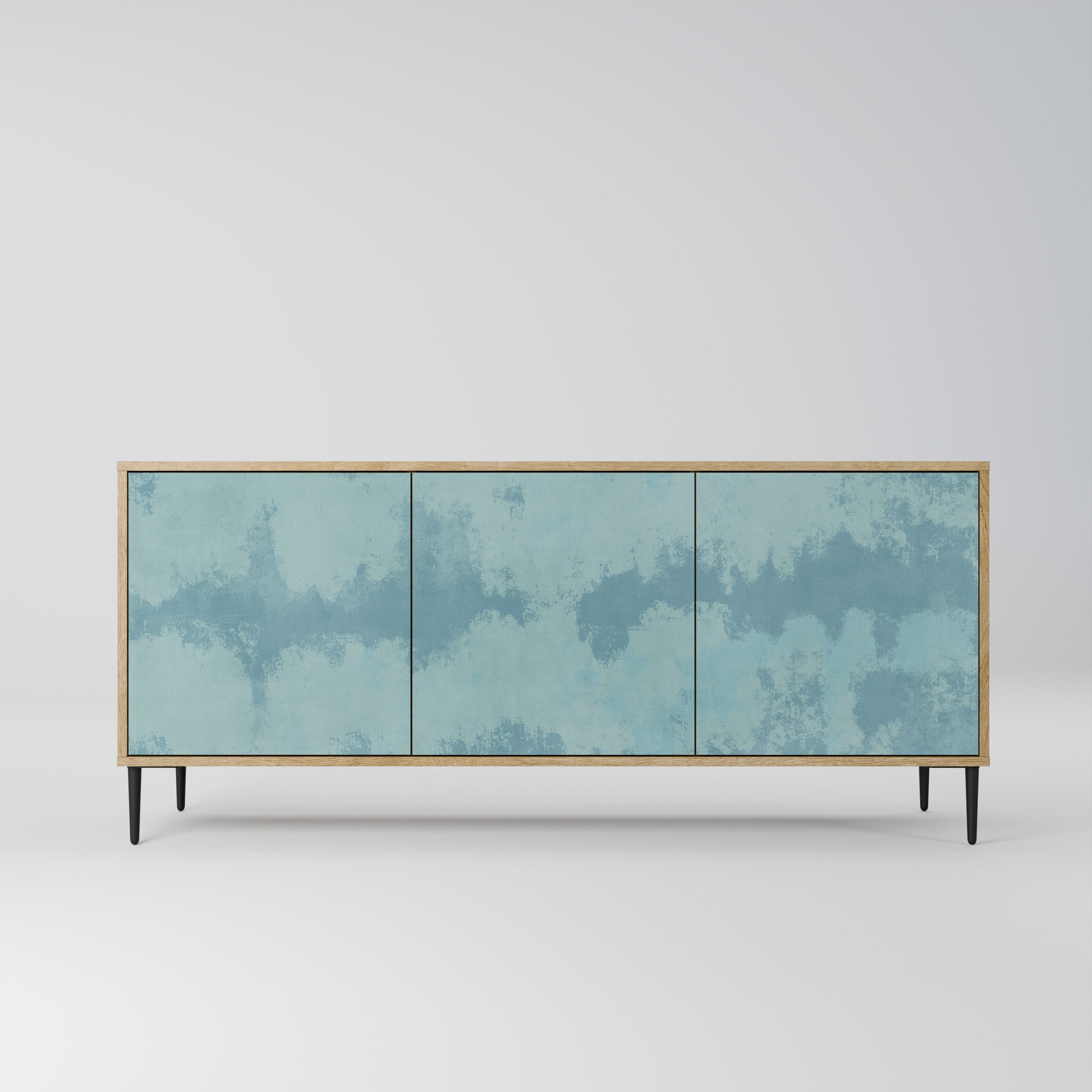 SKY WASH 3-Door Sideboard in Oak Effect