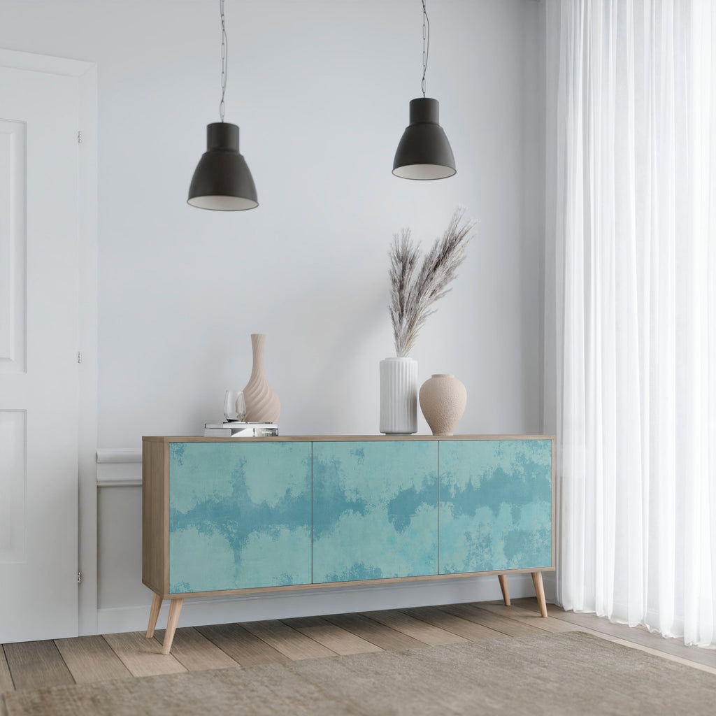 SKY WASH 3-Door Sideboard in Oak Effect