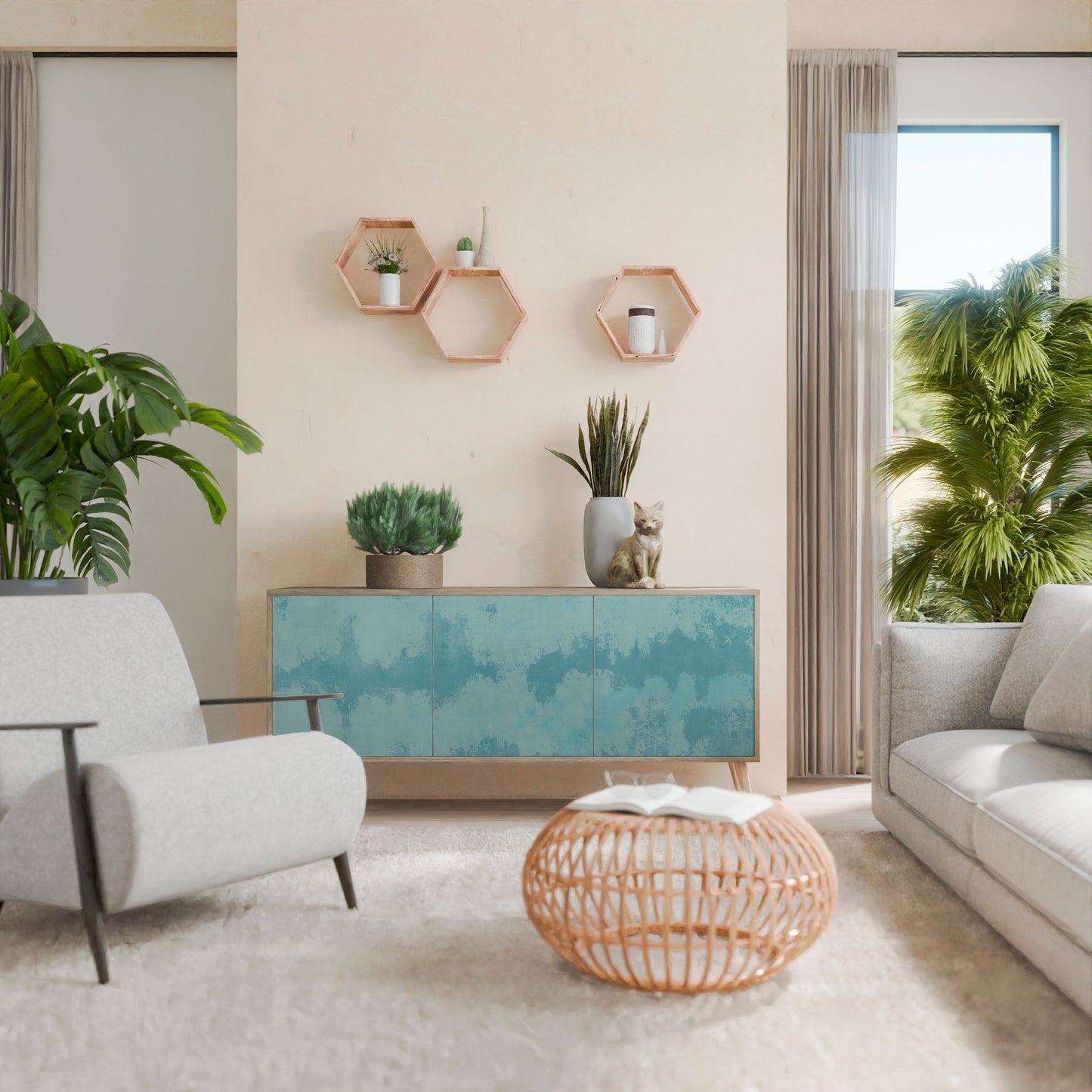 SKY WASH 3-türiges Sideboard