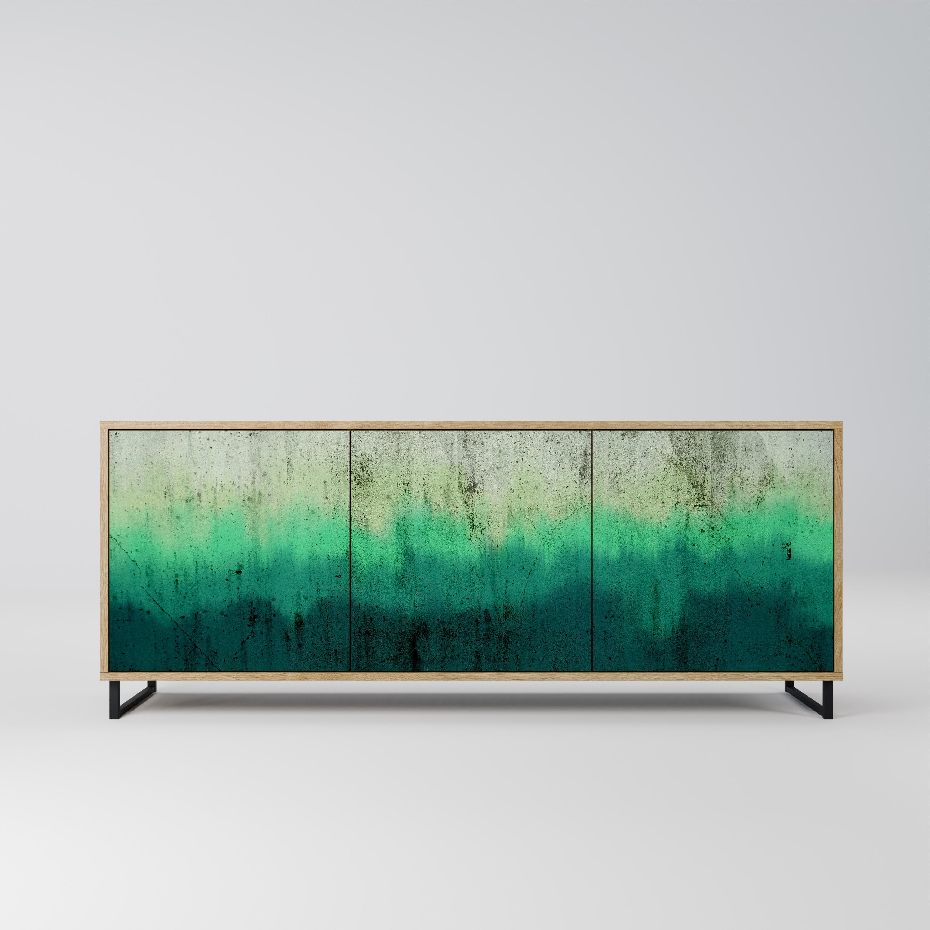 NORTHERN LIGHTS 3-Door Sideboard in Oak Effect