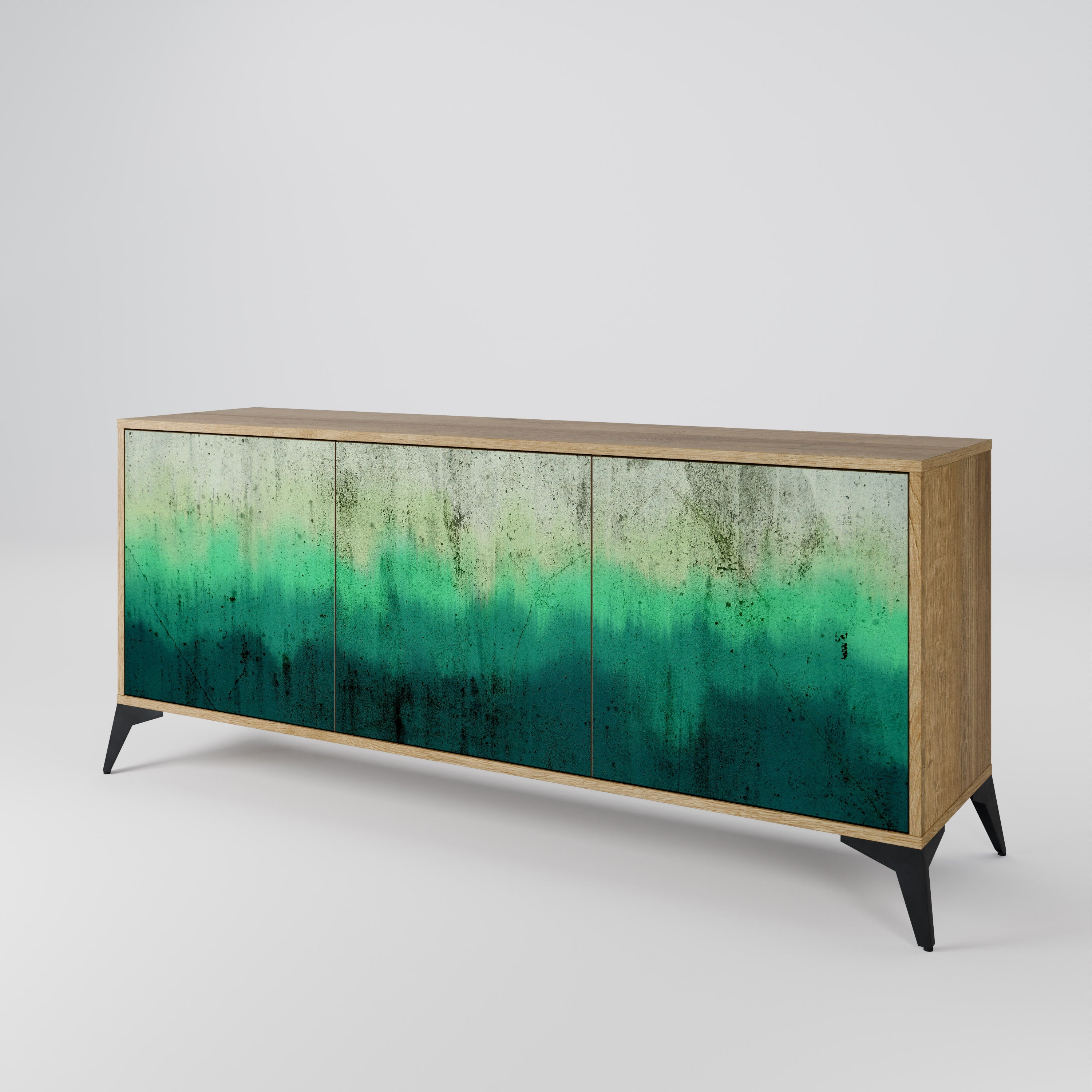 NORTHERN LIGHTS 3-Door Sideboard in Oak Effect